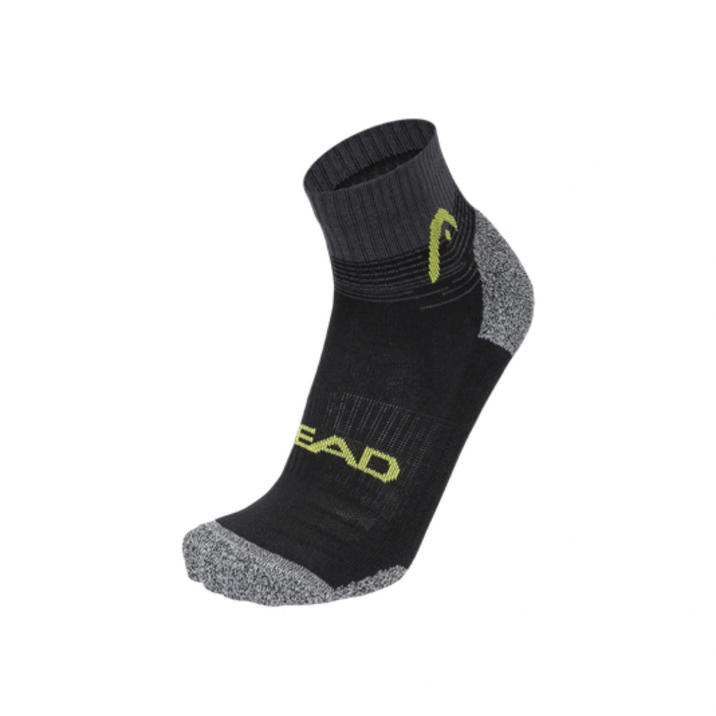Head Racquet Sports Advanced 2P Socks Black-The Racquet Shop-Shop Online in UAE, Saudi Arabia, Kuwait, Oman, Bahrain and Qatar