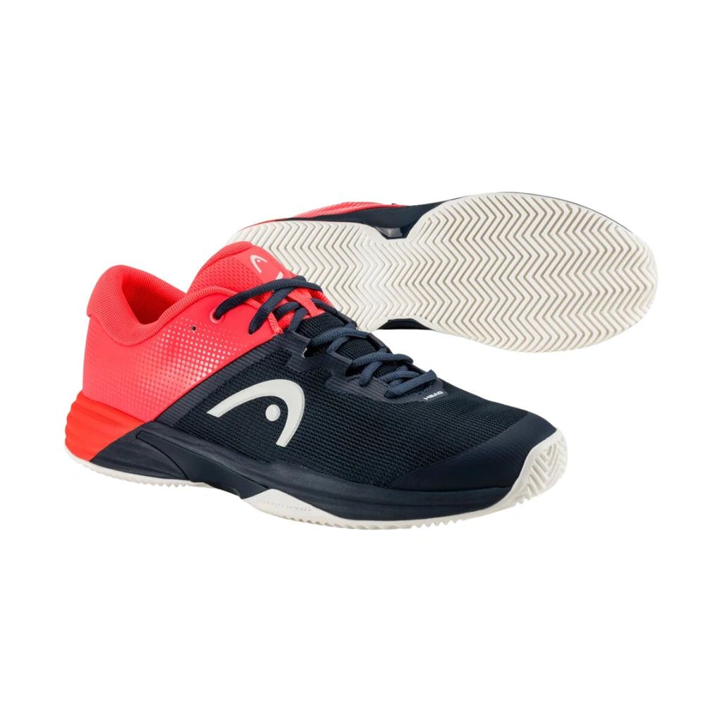 Head Revolt Evo 2.0 Mens Padel Shoes - Blue Berry/Fiery Coral-The Racquet Shop-Shop Online in UAE, Saudi Arabia, Kuwait, Oman, Bahrain and Qatar