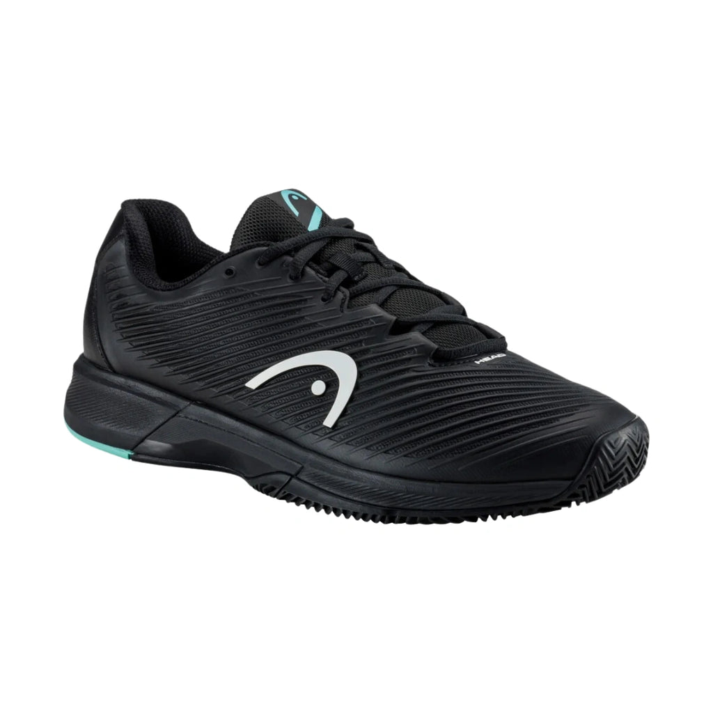 Head Revolt Pro 4.0 Mens Padel Shoes - Black/Teal-The Racquet Shop-Shop Online in UAE, Saudi Arabia, Kuwait, Oman, Bahrain and Qatar