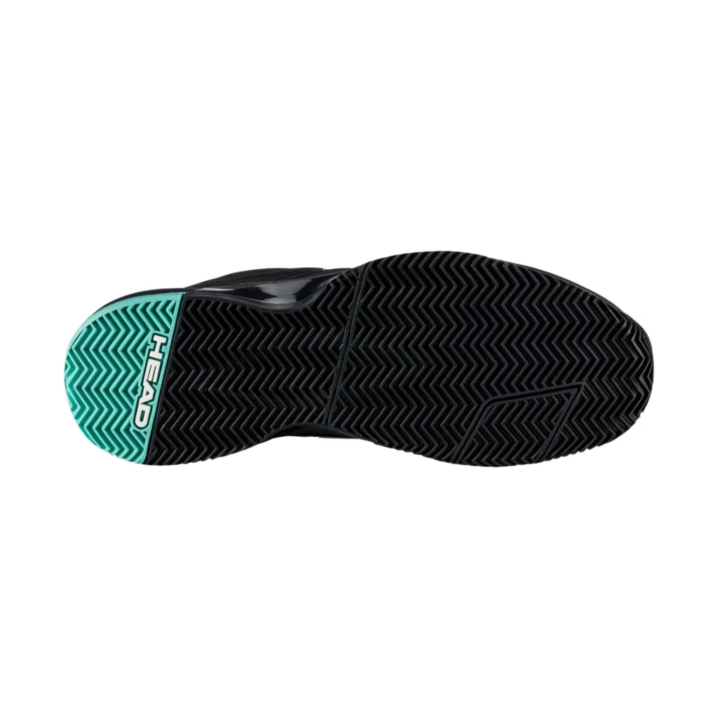 Head Revolt Pro 4.0 Mens Padel Shoes - Black/Teal-The Racquet Shop-Shop Online in UAE, Saudi Arabia, Kuwait, Oman, Bahrain and Qatar