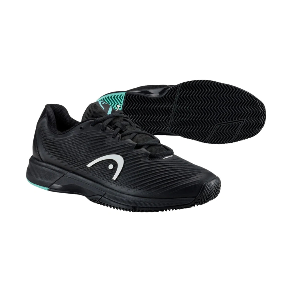 Head Revolt Pro 4.0 Mens Padel Shoes - Black/Teal-The Racquet Shop-Shop Online in UAE, Saudi Arabia, Kuwait, Oman, Bahrain and Qatar