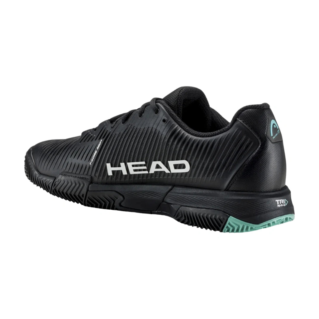 Head Revolt Pro 4.0 Mens Padel Shoes - Black/Teal-The Racquet Shop-Shop Online in UAE, Saudi Arabia, Kuwait, Oman, Bahrain and Qatar