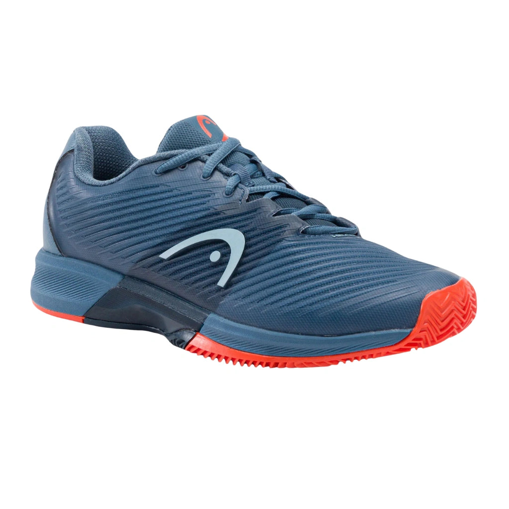 Head Revolt Pro 4.0 Mens Padel Shoes - Blue Stone/Orange-The Racquet Shop-Shop Online in UAE, Saudi Arabia, Kuwait, Oman, Bahrain and Qatar