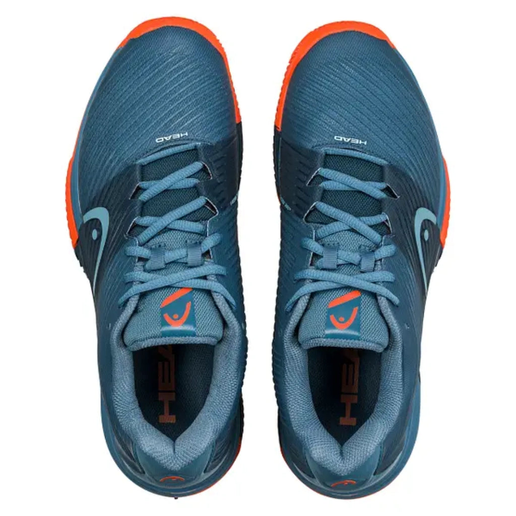 Head Revolt Pro 4.0 Mens Padel Shoes - Blue Stone/Orange-The Racquet Shop-Shop Online in UAE, Saudi Arabia, Kuwait, Oman, Bahrain and Qatar