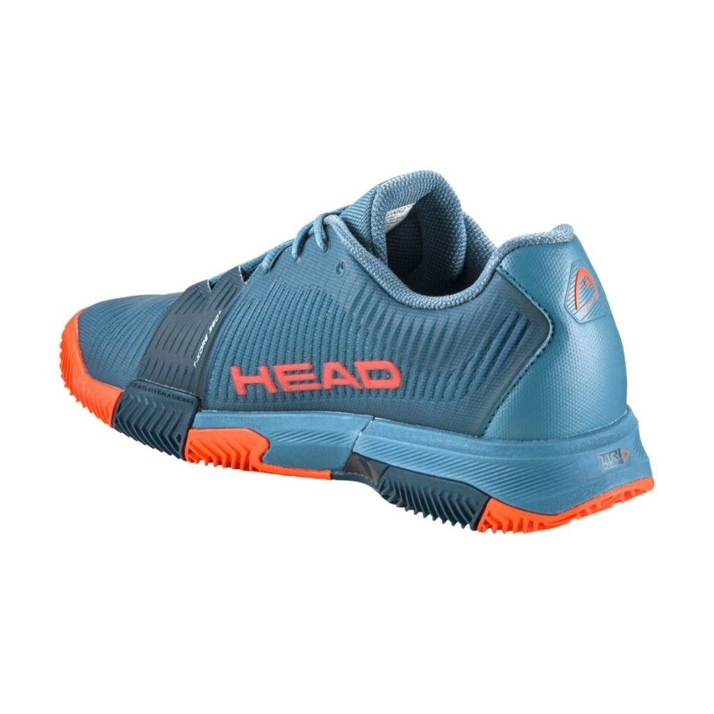 Head Revolt Pro 4.0 Mens Padel Shoes - Blue Stone/Orange-The Racquet Shop-Shop Online in UAE, Saudi Arabia, Kuwait, Oman, Bahrain and Qatar