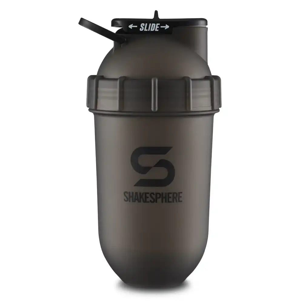 ShakeSphere Tumbler Original 700 ml - Frosted Black / Black Logo-The Racquet Shop-Shop Online in UAE, Saudi Arabia, Kuwait, Oman, Bahrain and Qatar