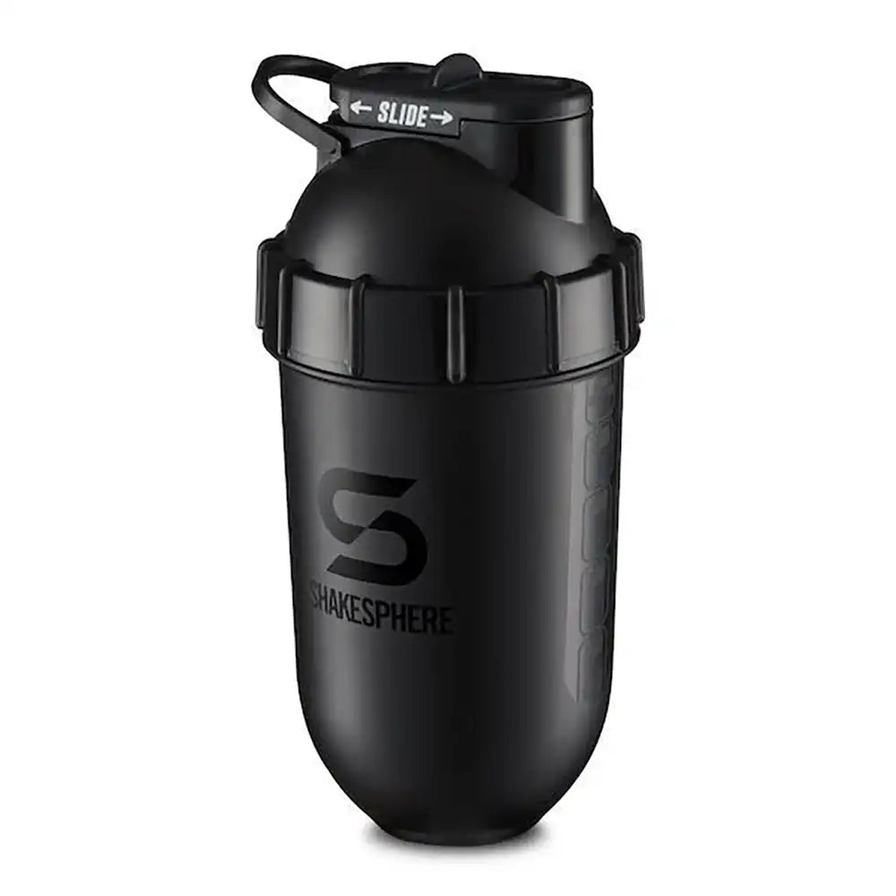 ShakeSphere Tumbler Original 700 ml - Glossy Black / Black Logo-The Racquet Shop-Shop Online in UAE, Saudi Arabia, Kuwait, Oman, Bahrain and Qatar