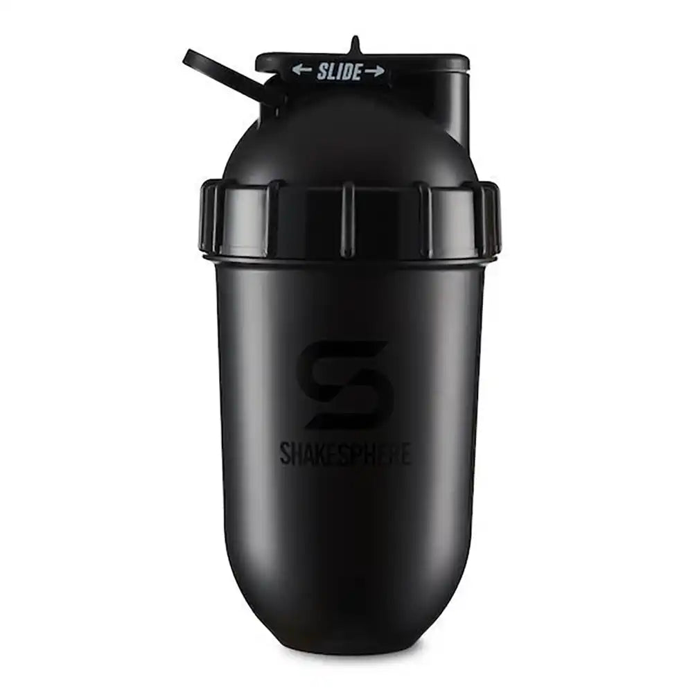 ShakeSphere Tumbler Original 700 ml - Glossy Black / Black Logo-The Racquet Shop-Shop Online in UAE, Saudi Arabia, Kuwait, Oman, Bahrain and Qatar