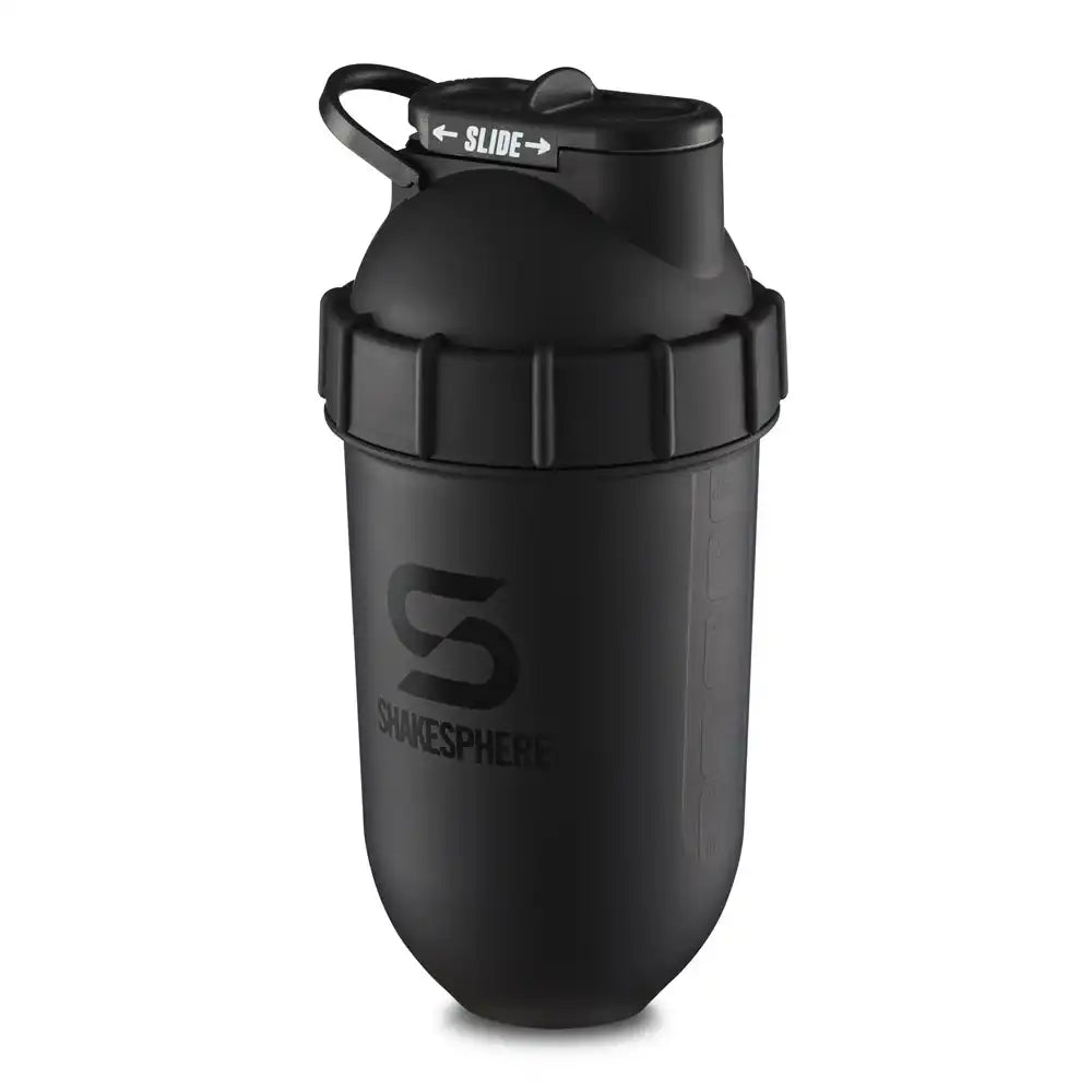 ShakeSphere Tumbler Original 700 ml - Matte Black / Black Logo-The Racquet Shop-Shop Online in UAE, Saudi Arabia, Kuwait, Oman, Bahrain and Qatar