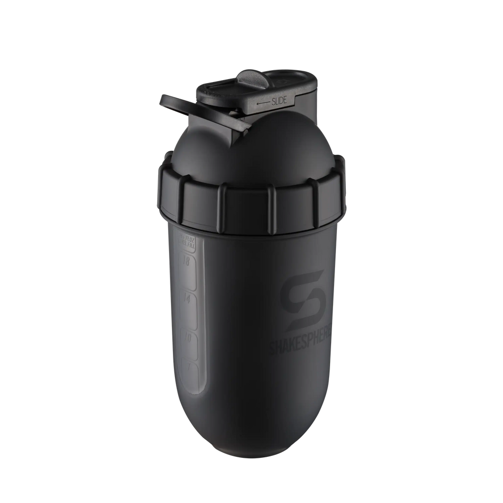 ShakeSphere Tumbler View 700 ml - Matte Black-The Racquet Shop-Shop Online in UAE, Saudi Arabia, Kuwait, Oman, Bahrain and Qatar