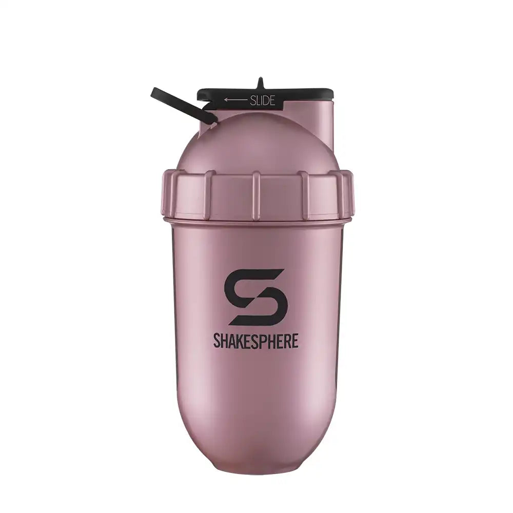 ShakeSphere Tumbler View 700 ml - Rose Gold / Black-The Racquet Shop-Shop Online in UAE, Saudi Arabia, Kuwait, Oman, Bahrain and Qatar