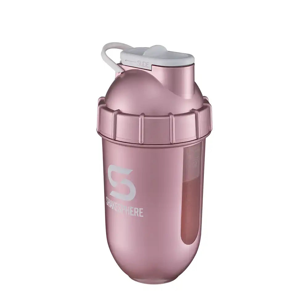 ShakeSphere Tumbler View 700 ml - Rose Gold / Clear-The Racquet Shop-Shop Online in UAE, Saudi Arabia, Kuwait, Oman, Bahrain and Qatar