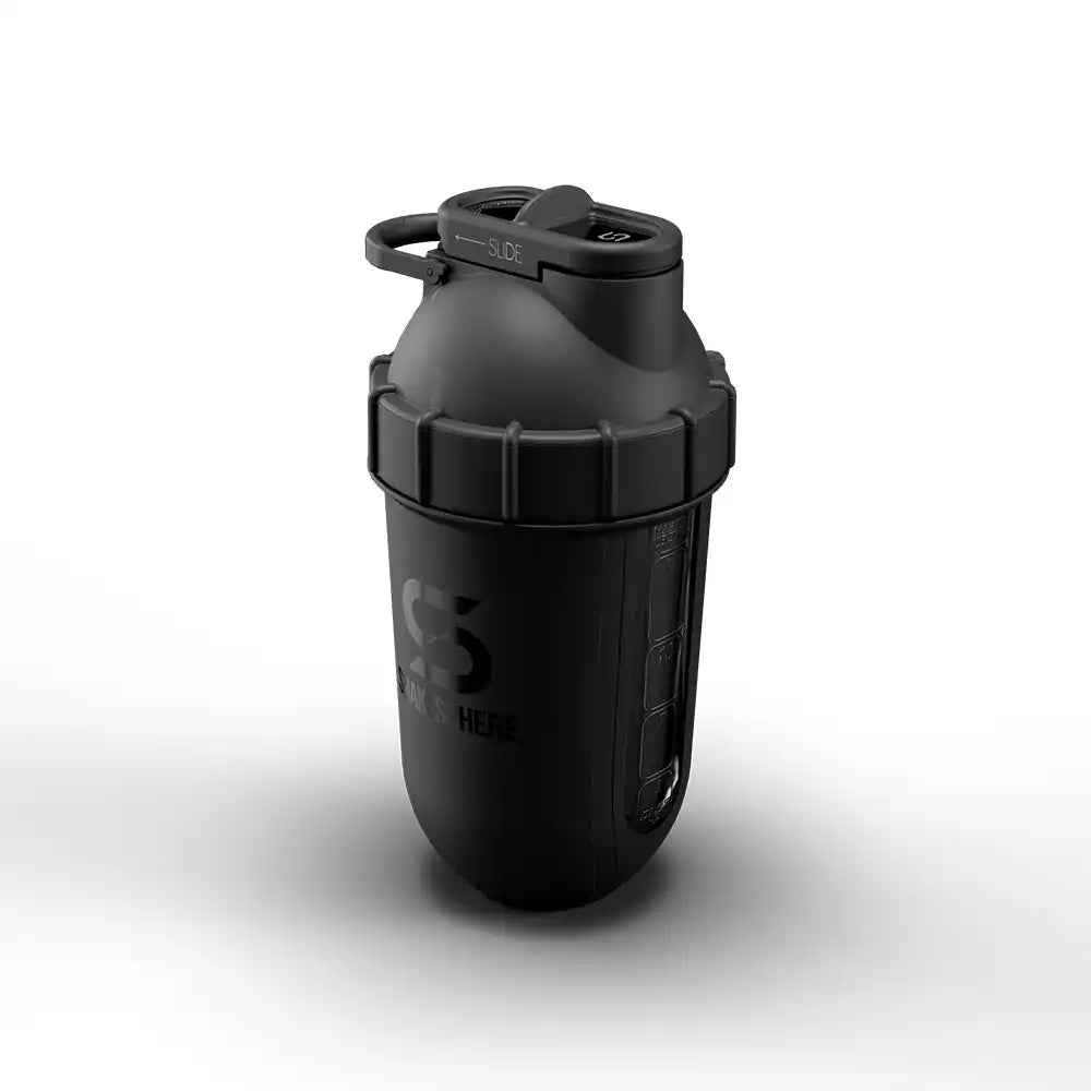 ShakeSphere Cooler Shaker 700 ml - Matte Black-The Racquet Shop-Shop Online in UAE, Saudi Arabia, Kuwait, Oman, Bahrain and Qatar