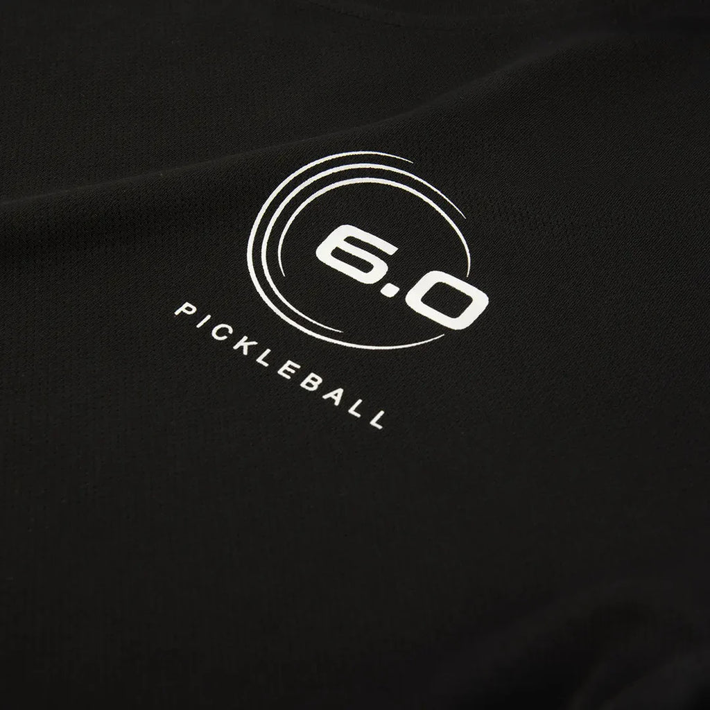 Six Zero GO NEXT LEVEL Pickleball Shirt 6.0 - Black-The Racquet Shop-Shop Online in UAE, Saudi Arabia, Kuwait, Oman, Bahrain and Qatar