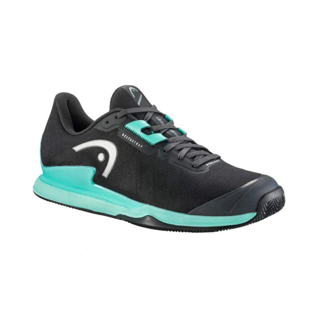 Head Sprint Pro 3.5 Mens Padel Shoes - Black/Teal-The Racquet Shop-Shop Online in UAE, Saudi Arabia, Kuwait, Oman, Bahrain and Qatar