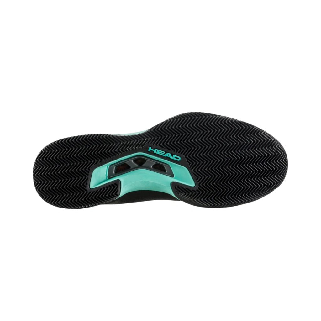 Head Sprint Pro 3.5 Mens Padel Shoes - Black/Teal-The Racquet Shop-Shop Online in UAE, Saudi Arabia, Kuwait, Oman, Bahrain and Qatar