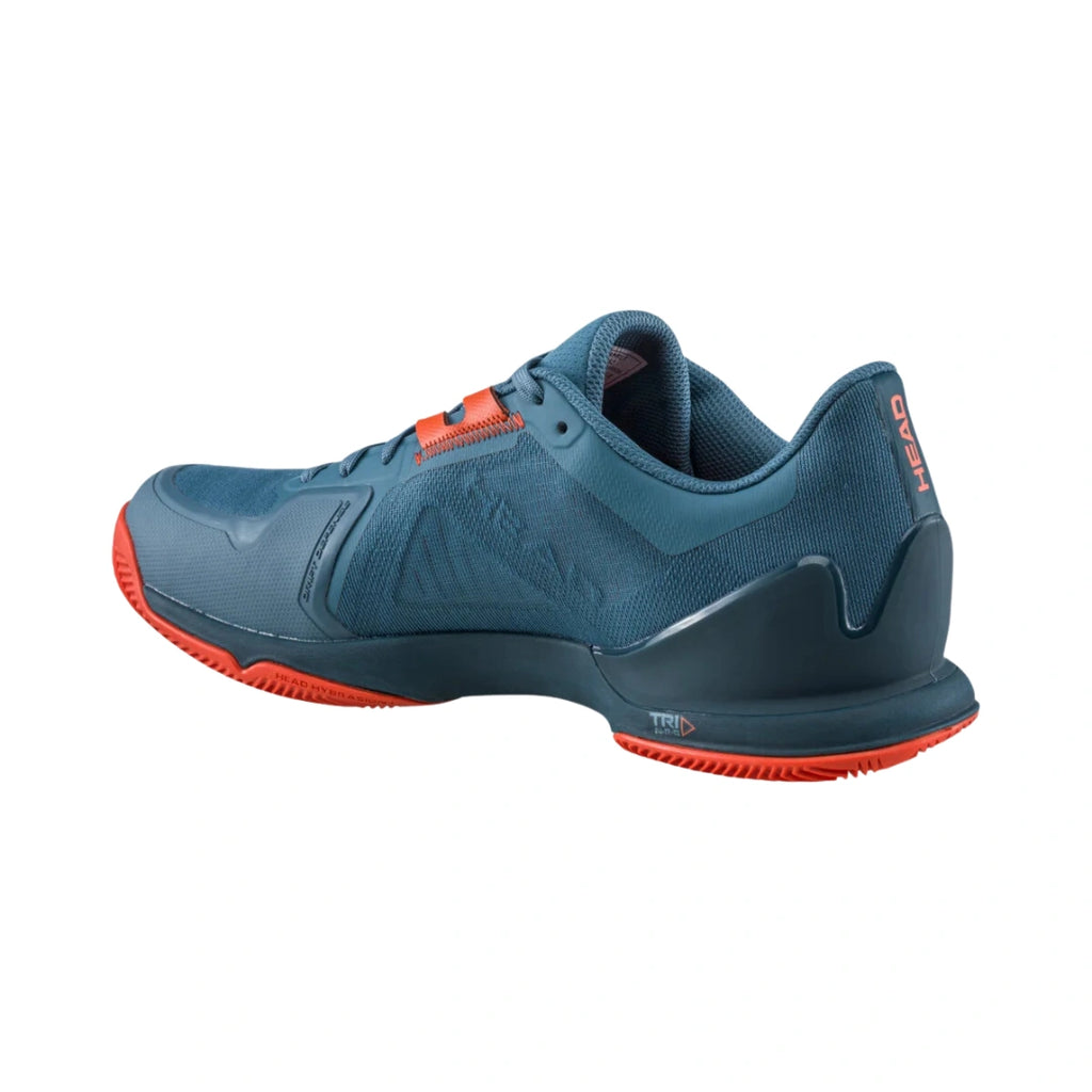 Head Sprint Pro 3.5 Mens Padel Shoes - Blue Stone/Orange-The Racquet Shop-Shop Online in UAE, Saudi Arabia, Kuwait, Oman, Bahrain and Qatar