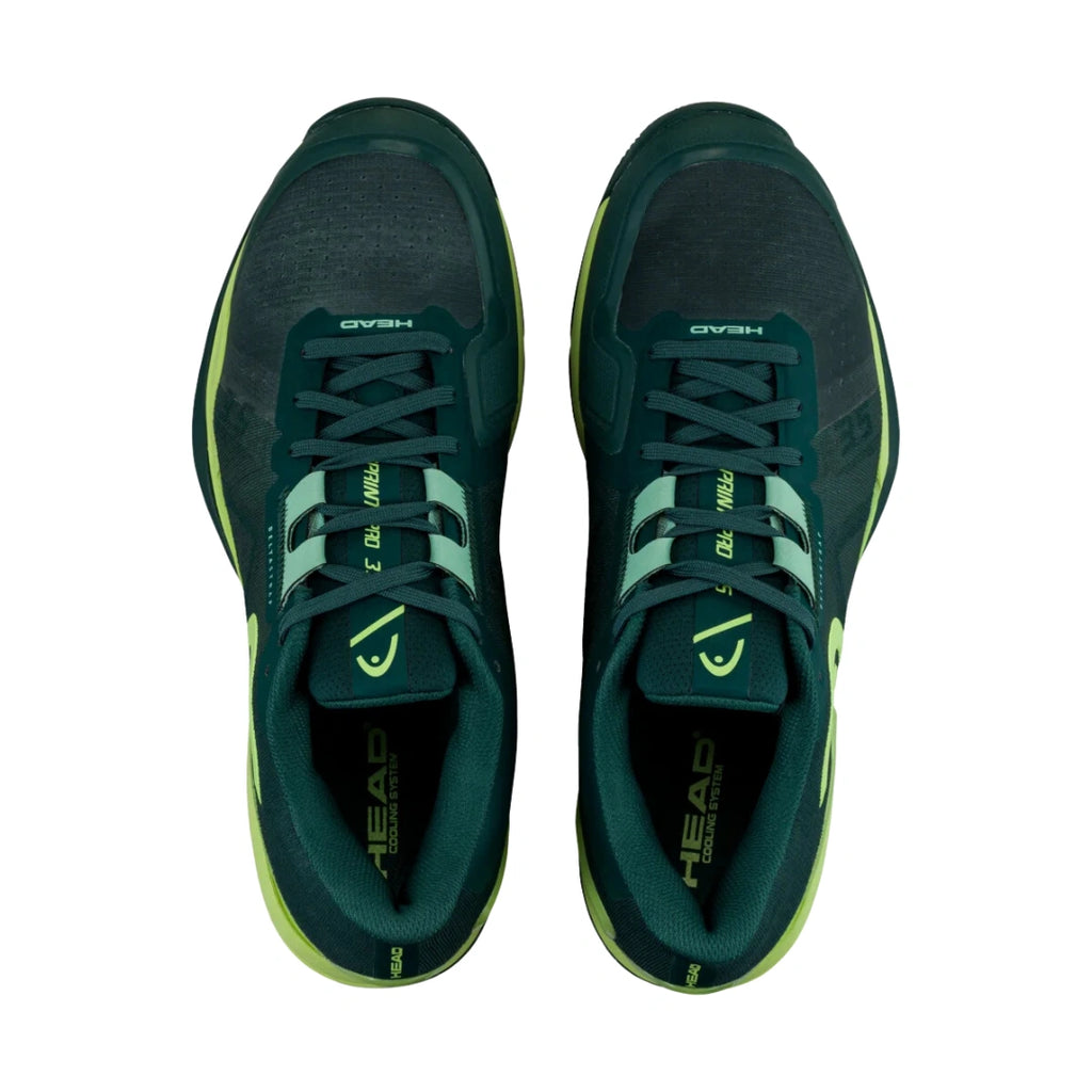 Head Sprint Pro 3.5 Mens Padel Shoes - Forest Green/Light Green-The Racquet Shop-Shop Online in UAE, Saudi Arabia, Kuwait, Oman, Bahrain and Qatar