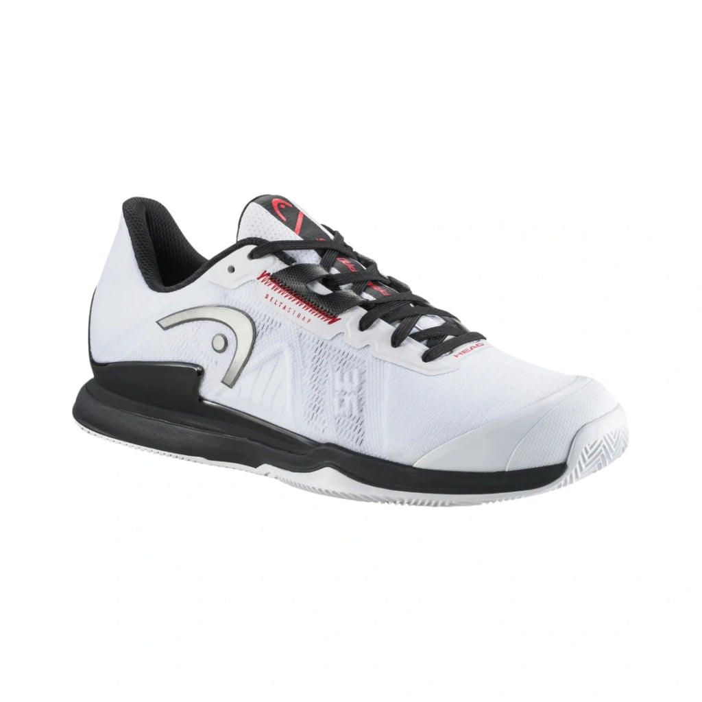 Head Sprint Pro 3.5 Mens Padel Shoes - White/Black-The Racquet Shop-Shop Online in UAE, Saudi Arabia, Kuwait, Oman, Bahrain and Qatar