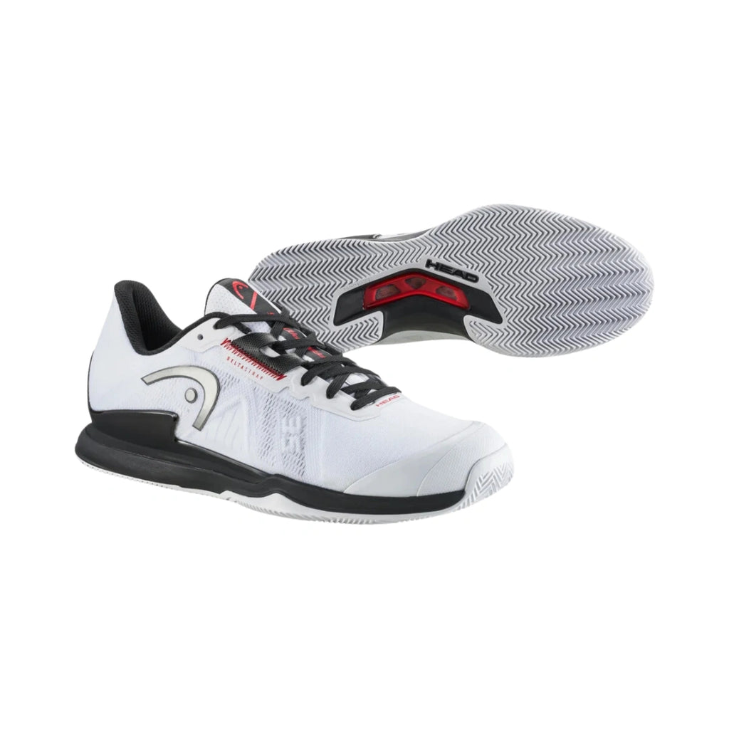 Head Sprint Pro 3.5 Mens Padel Shoes - White/Black-The Racquet Shop-Shop Online in UAE, Saudi Arabia, Kuwait, Oman, Bahrain and Qatar