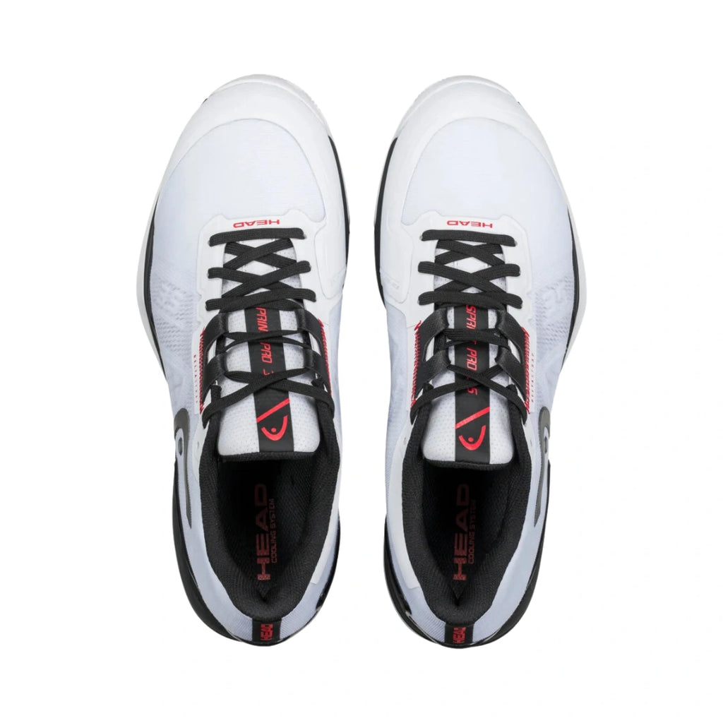 Head Sprint Pro 3.5 Mens Padel Shoes - White/Black-The Racquet Shop-Shop Online in UAE, Saudi Arabia, Kuwait, Oman, Bahrain and Qatar