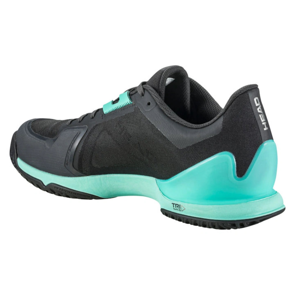 Head Sprint Pro 3.5 Mens Tennis Shoes - Black/Teal-The Racquet Shop-Shop Online in UAE, Saudi Arabia, Kuwait, Oman, Bahrain and Qatar