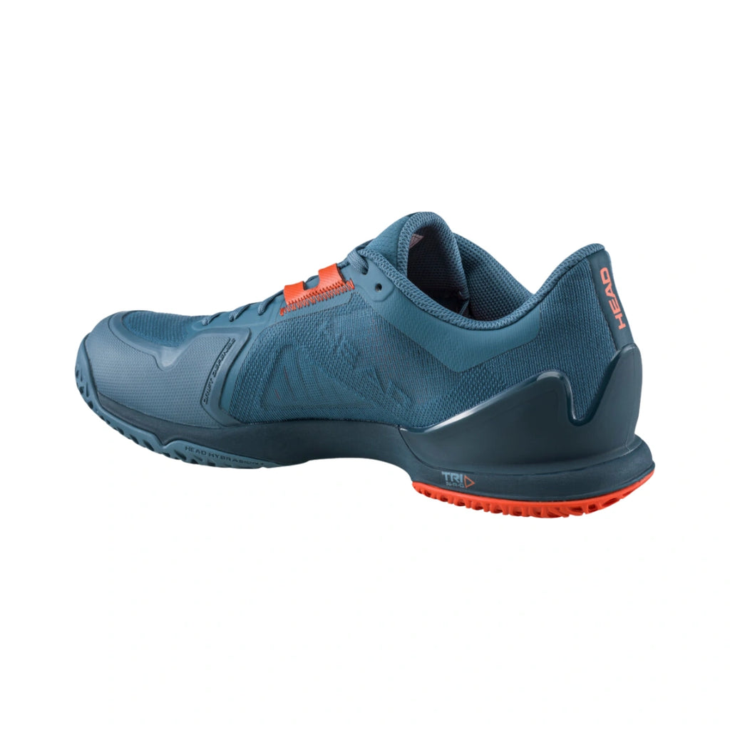 Head Sprint Pro 3.5 Mens Tennis Shoes - Blue Stone/Orange-The Racquet Shop-Shop Online in UAE, Saudi Arabia, Kuwait, Oman, Bahrain and Qatar