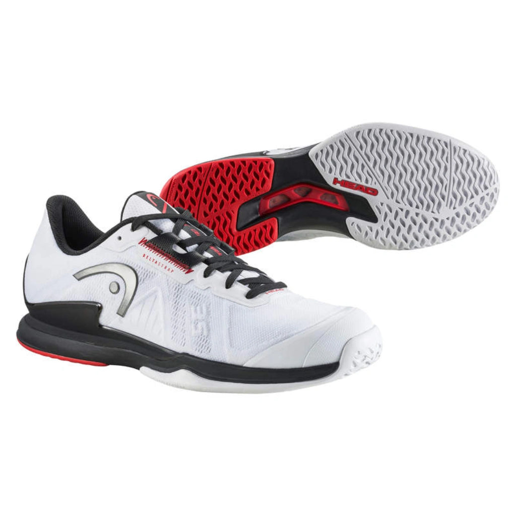 Head Sprint Pro 3.5 Mens Tennis Shoes - White/Black-The Racquet Shop-Shop Online in UAE, Saudi Arabia, Kuwait, Oman, Bahrain and Qatar