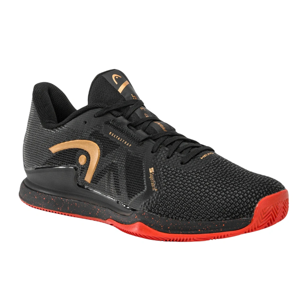 Head Sprint Pro 3.5 SF Mens Padel Shoes - Black/Orange-The Racquet Shop-Shop Online in UAE, Saudi Arabia, Kuwait, Oman, Bahrain and Qatar