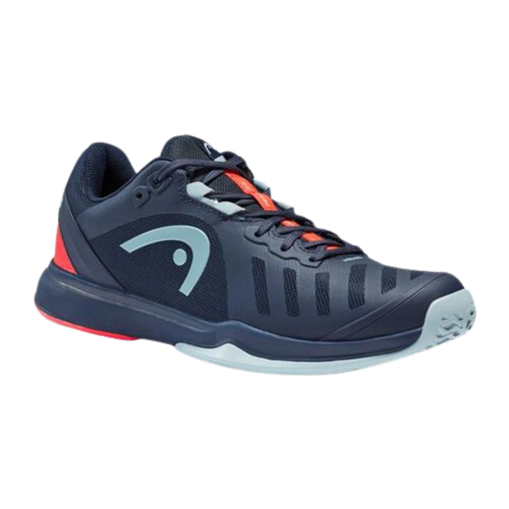 Head Sprint Team 3.0 Mens Tennis Shoes - Dark Blue/Neon Red-The Racquet Shop-Shop Online in UAE, Saudi Arabia, Kuwait, Oman, Bahrain and Qatar