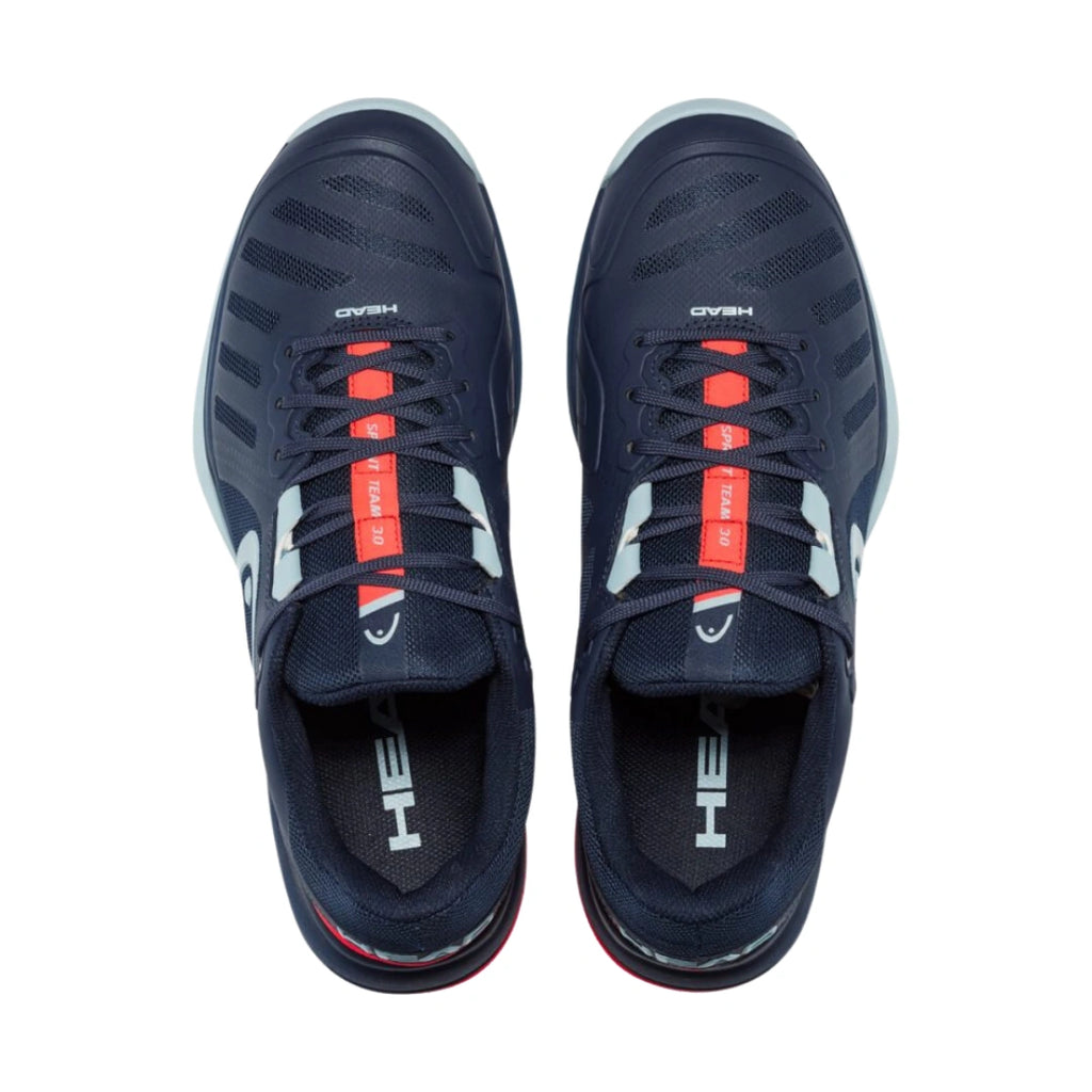 Head Sprint Team 3.0 Mens Tennis Shoes - Dark Blue/Neon Red-The Racquet Shop-Shop Online in UAE, Saudi Arabia, Kuwait, Oman, Bahrain and Qatar