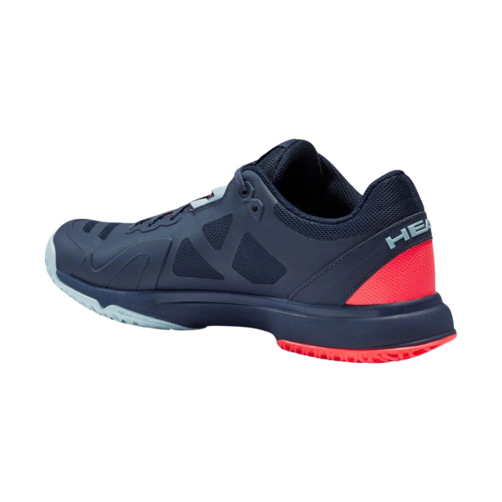 Head Sprint Team 3.0 Mens Tennis Shoes - Dark Blue/Neon Red-The Racquet Shop-Shop Online in UAE, Saudi Arabia, Kuwait, Oman, Bahrain and Qatar