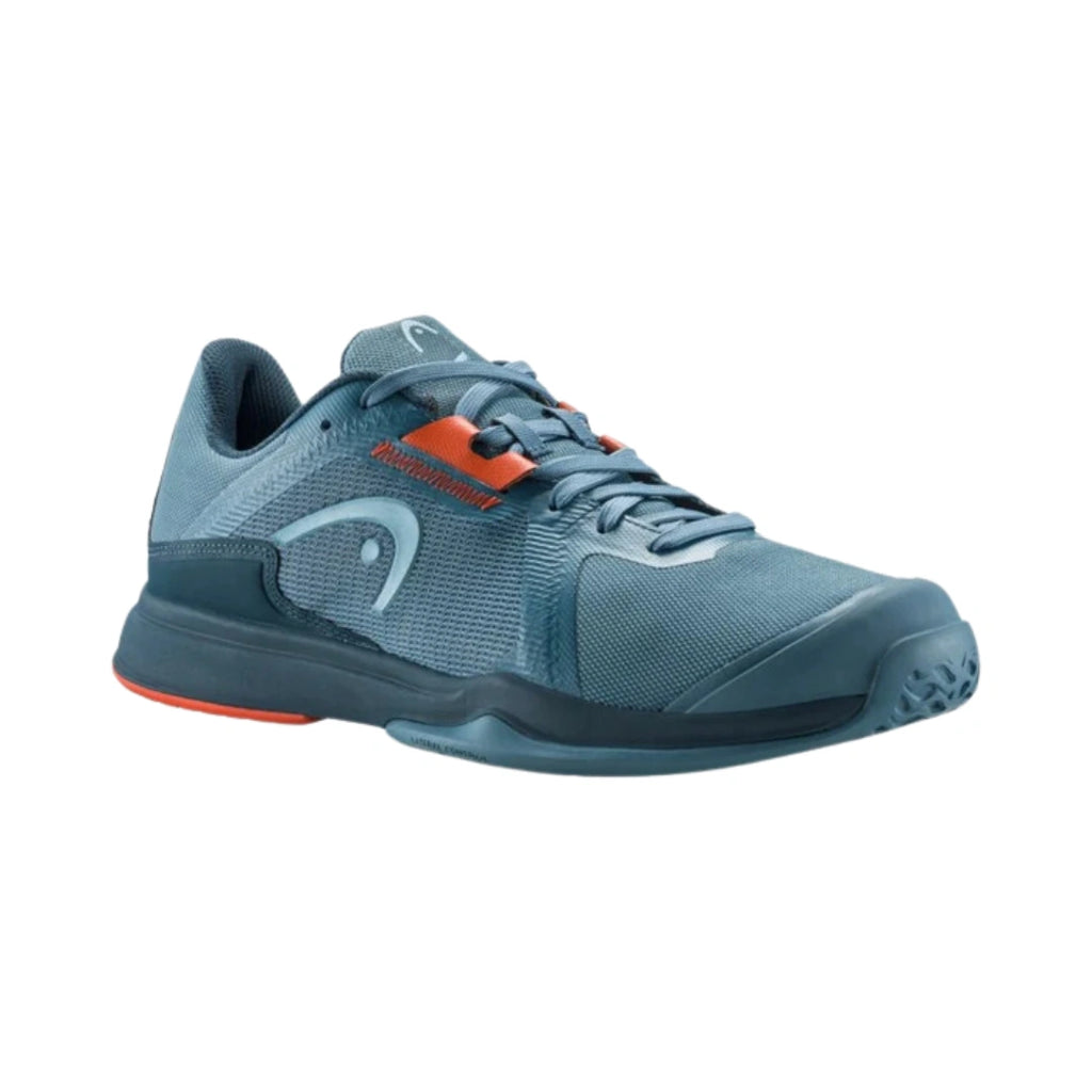 Head Sprint Team 3.5 Mens Tennis Shoes - Blue Stone/Orange-The Racquet Shop-Shop Online in UAE, Saudi Arabia, Kuwait, Oman, Bahrain and Qatar