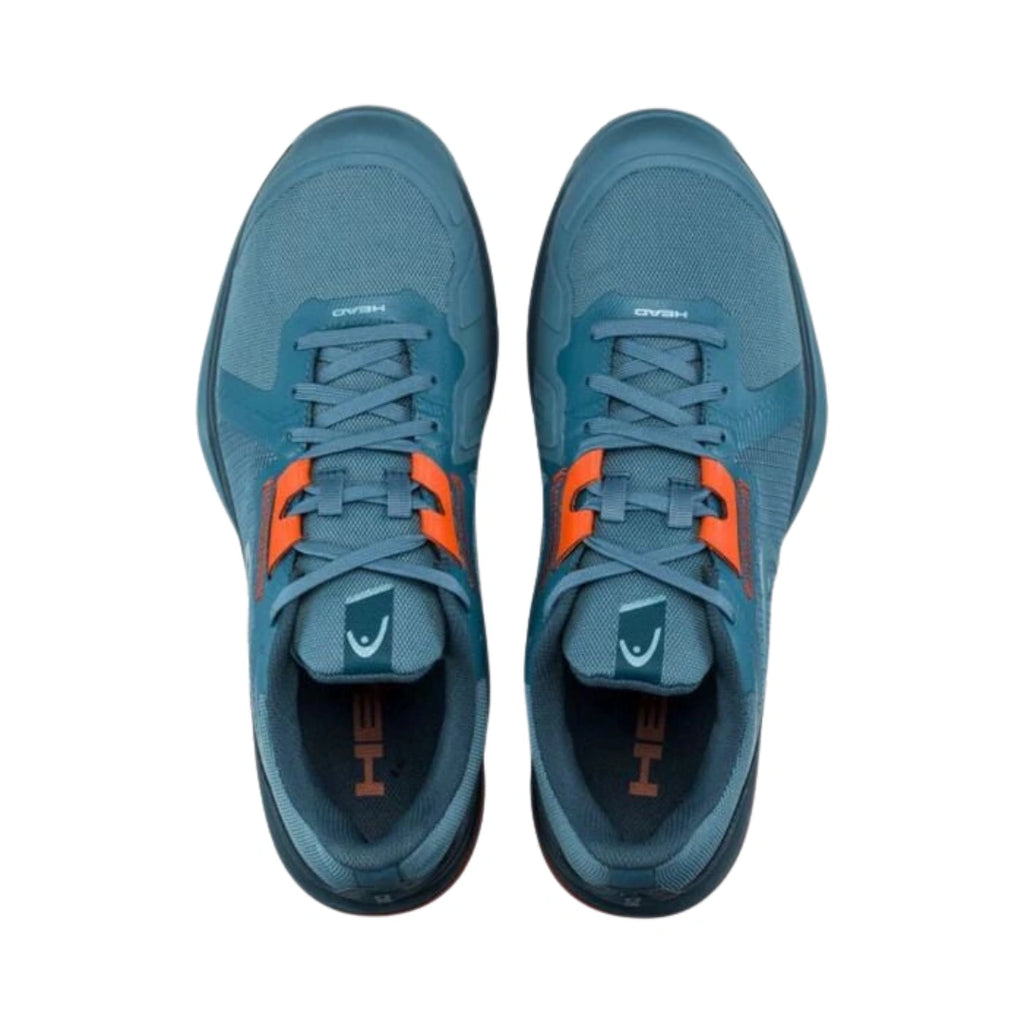 Head Sprint Team 3.5 Mens Tennis Shoes - Blue Stone/Orange-The Racquet Shop-Shop Online in UAE, Saudi Arabia, Kuwait, Oman, Bahrain and Qatar