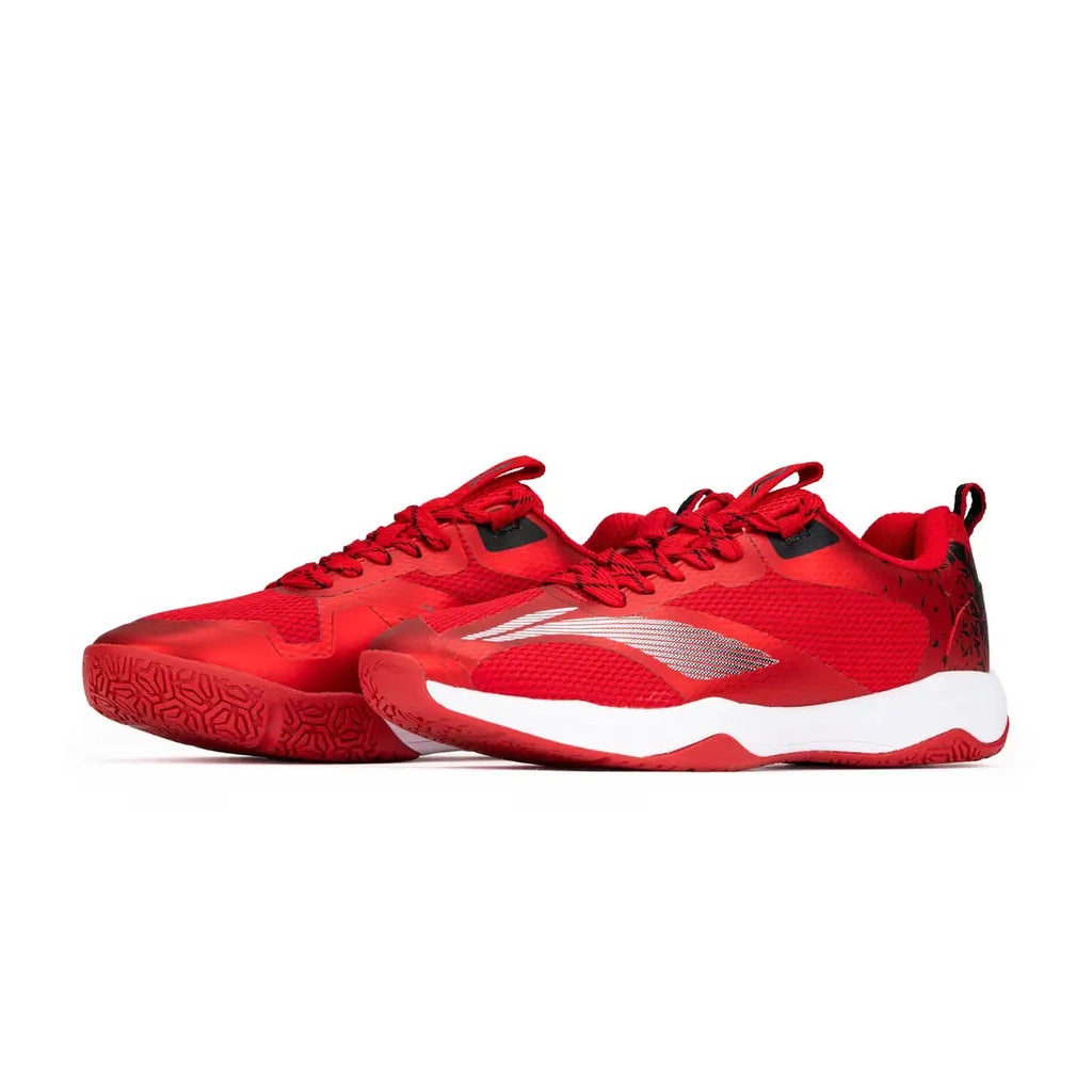 Hypersonic Badminton Shoes - Red/Black-The Racquet Shop-Shop Online in UAE, Saudi Arabia, Kuwait, Oman, Bahrain and Qatar