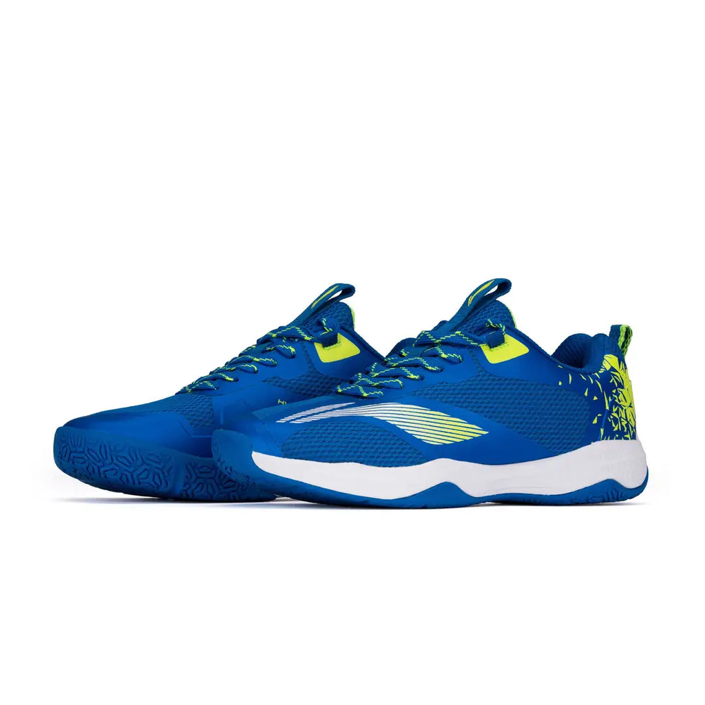 Li-Ning Hypersonic Badminton Shoes - Blue/Lime-The Racquet Shop-Shop Online in UAE, Saudi Arabia, Kuwait, Oman, Bahrain and Qatar