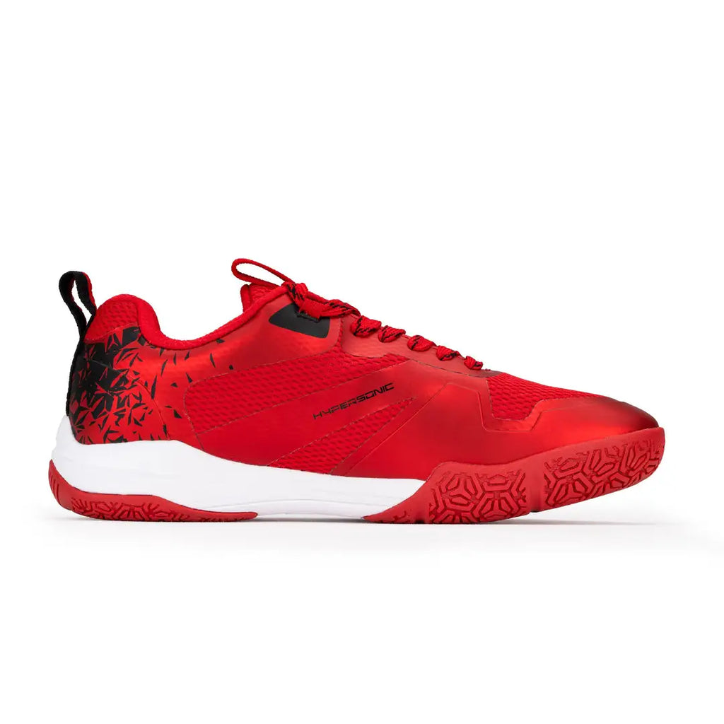 Hypersonic Badminton Shoes - Red/Black-The Racquet Shop-Shop Online in UAE, Saudi Arabia, Kuwait, Oman, Bahrain and Qatar