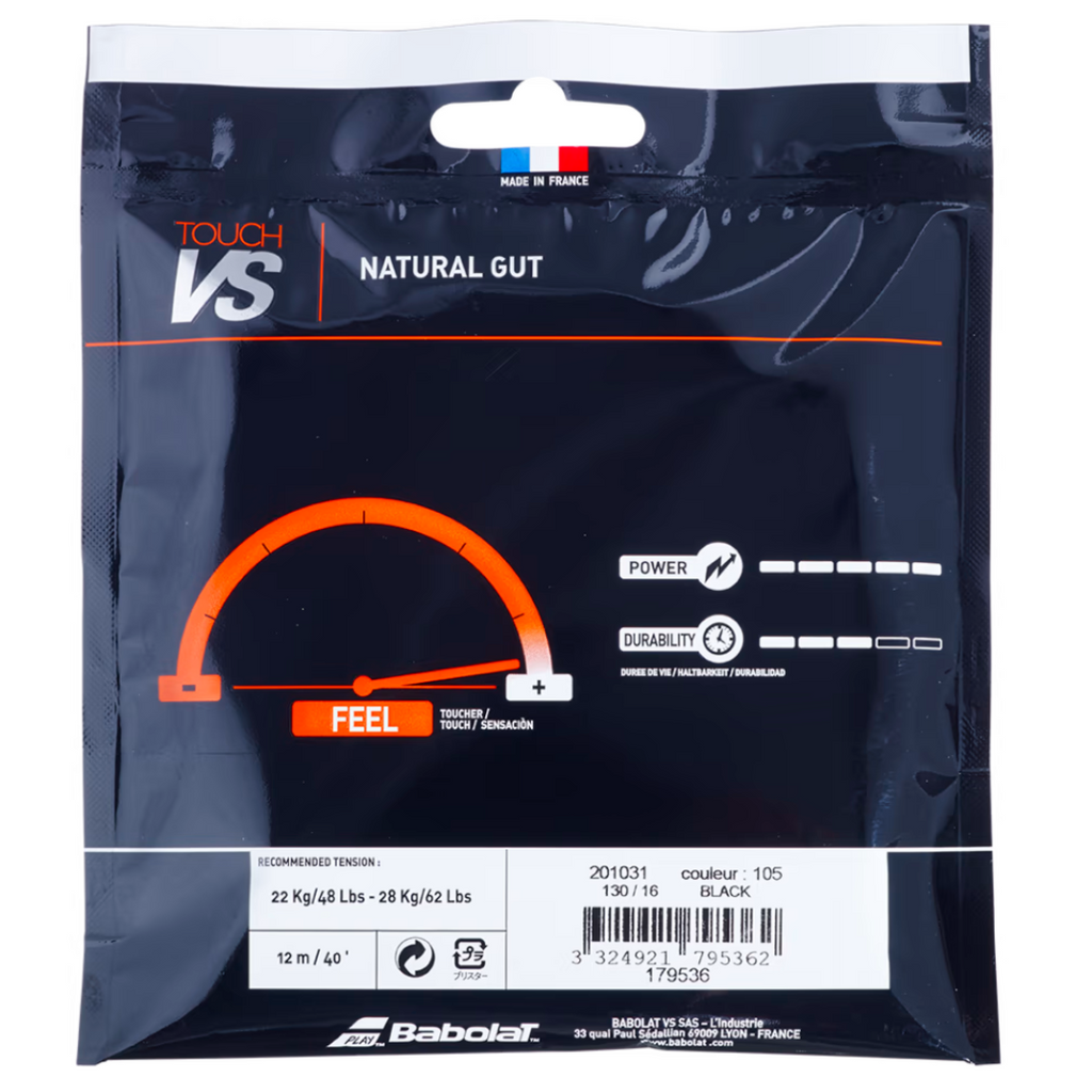 Babolat Touch VS 12M Tennis String-The Racquet Shop-Shop Online in UAE, Saudi Arabia, Kuwait, Oman, Bahrain and Qatar