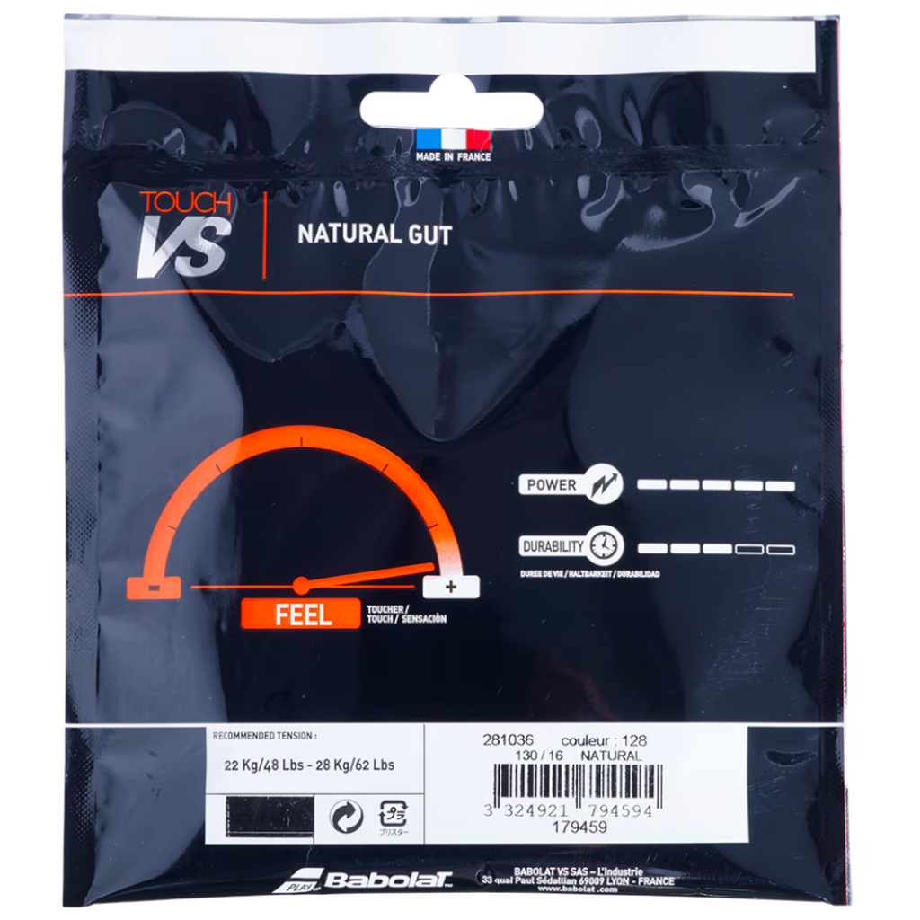 Babolat Touch VS 6M Tennis String-The Racquet Shop-Shop Online in UAE, Saudi Arabia, Kuwait, Oman, Bahrain and Qatar