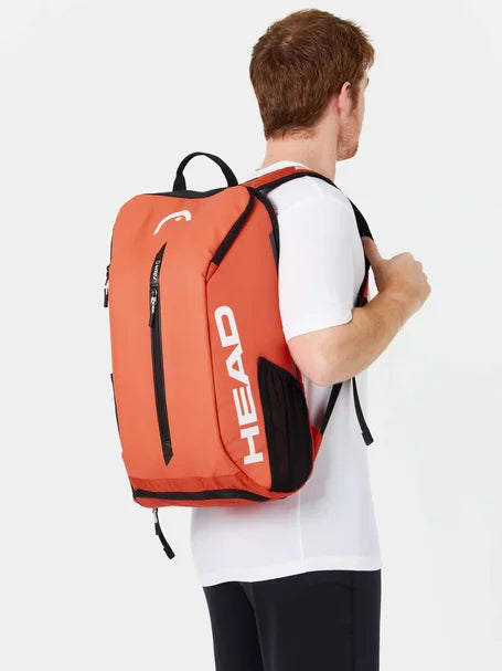 Head Tour Tennis Backpack 25L - Orange-The Racquet Shop-Shop Online in UAE, Saudi Arabia, Kuwait, Oman, Bahrain and Qatar