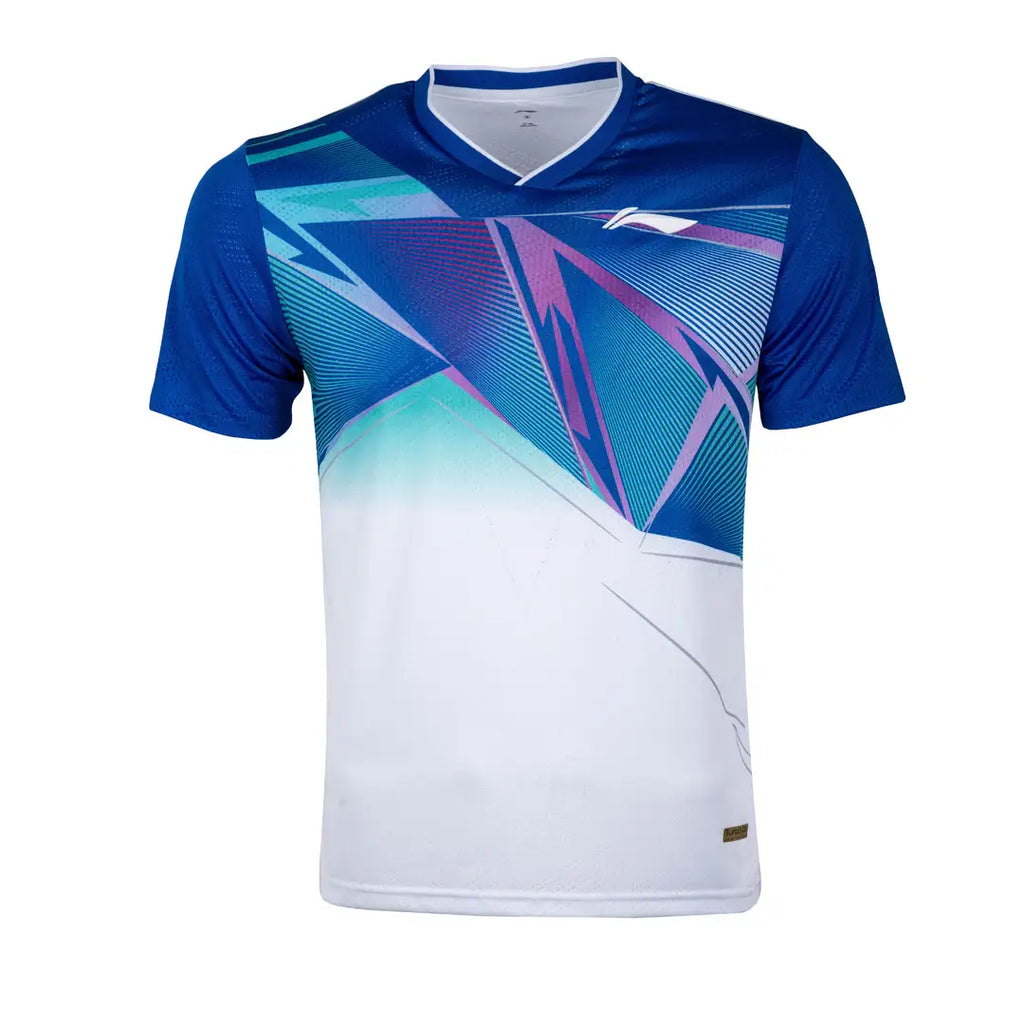 Li-Ning Triangulations T-Shirt-The Racquet Shop-Shop Online in UAE, Saudi Arabia, Kuwait, Oman, Bahrain and Qatar