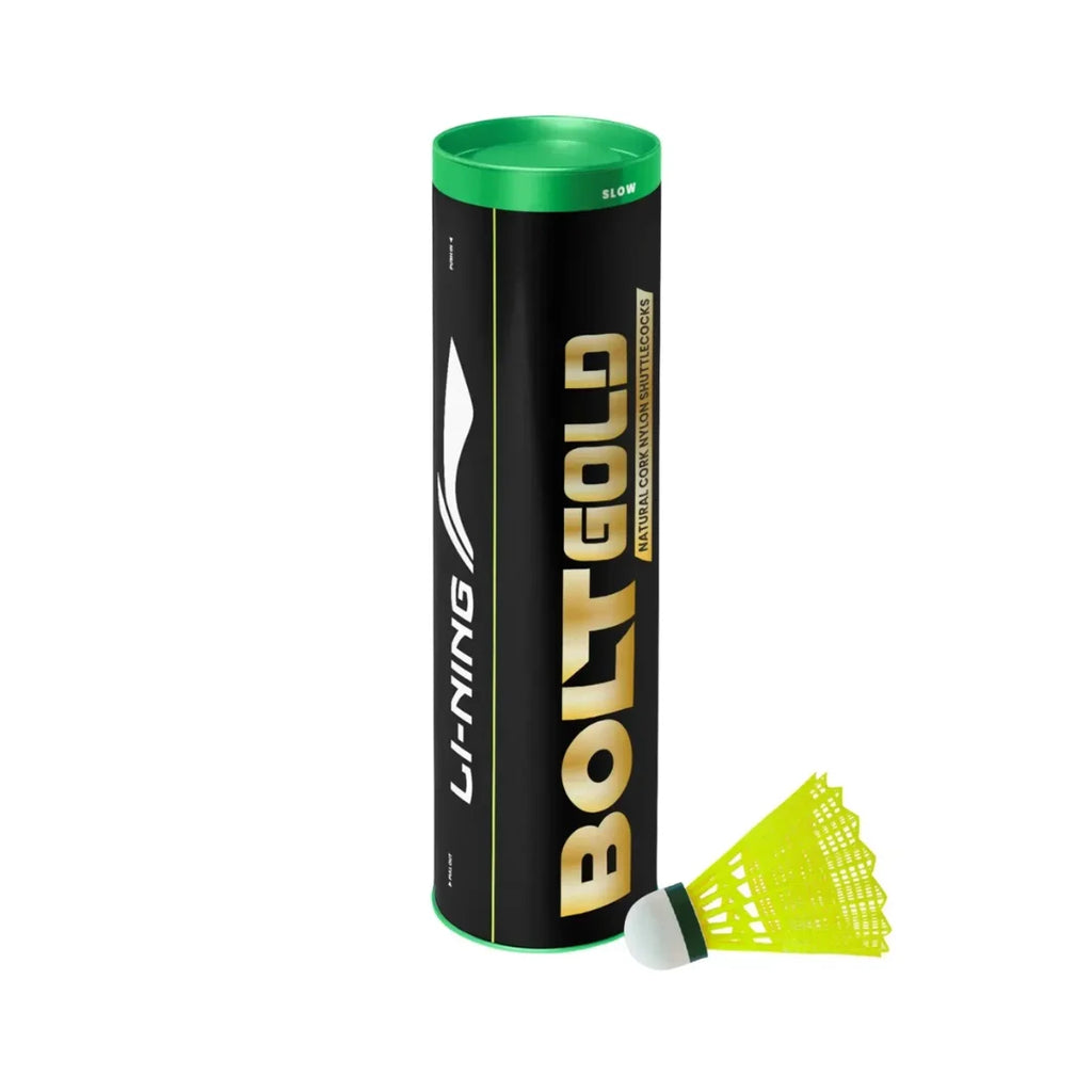 Li-Ning Bolt Gold Badminton Shuttlecock-The Racquet Shop-Shop Online in UAE, Saudi Arabia, Kuwait, Oman, Bahrain and Qatar