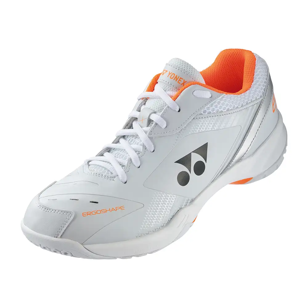 YONEX Power Cushion 65 X Shoes - White/Orange-The Racquet Shop-Shop Online in UAE, Saudi Arabia, Kuwait, Oman, Bahrain and Qatar