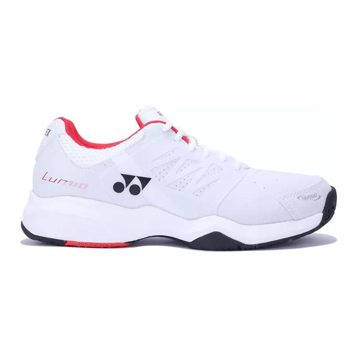 Yonex Power Cushion Lumio 3 Tennis Shoes - White/Red-The Racquet Shop-Shop Online in UAE, Saudi Arabia, Kuwait, Oman, Bahrain and Qatar