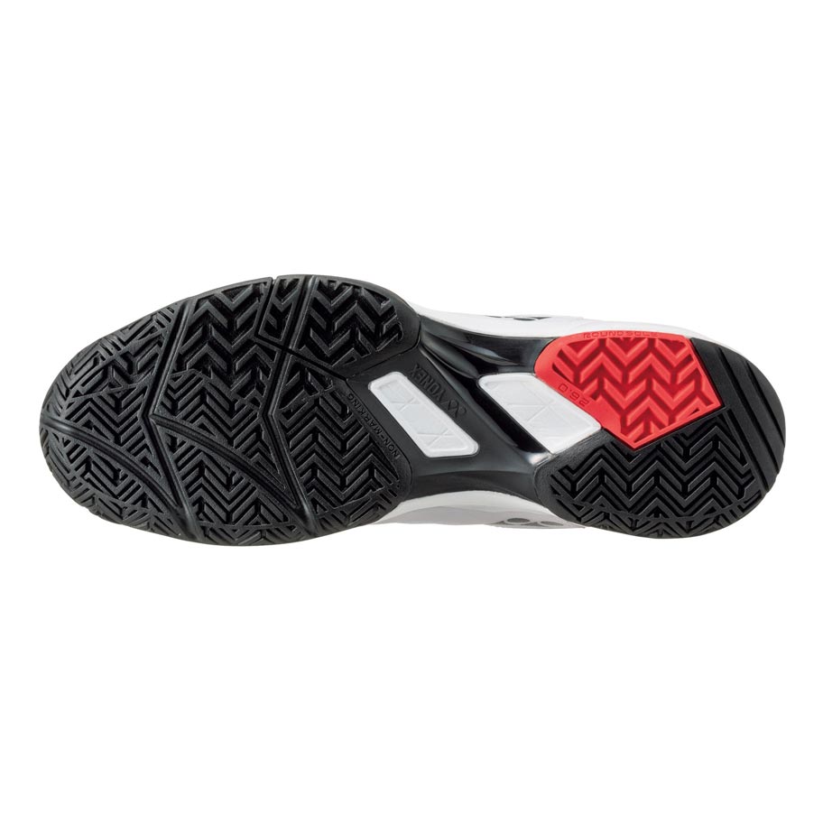 Yonex Power Cushion Lumio 3 Tennis Shoes - White/Red-The Racquet Shop-Shop Online in UAE, Saudi Arabia, Kuwait, Oman, Bahrain and Qatar