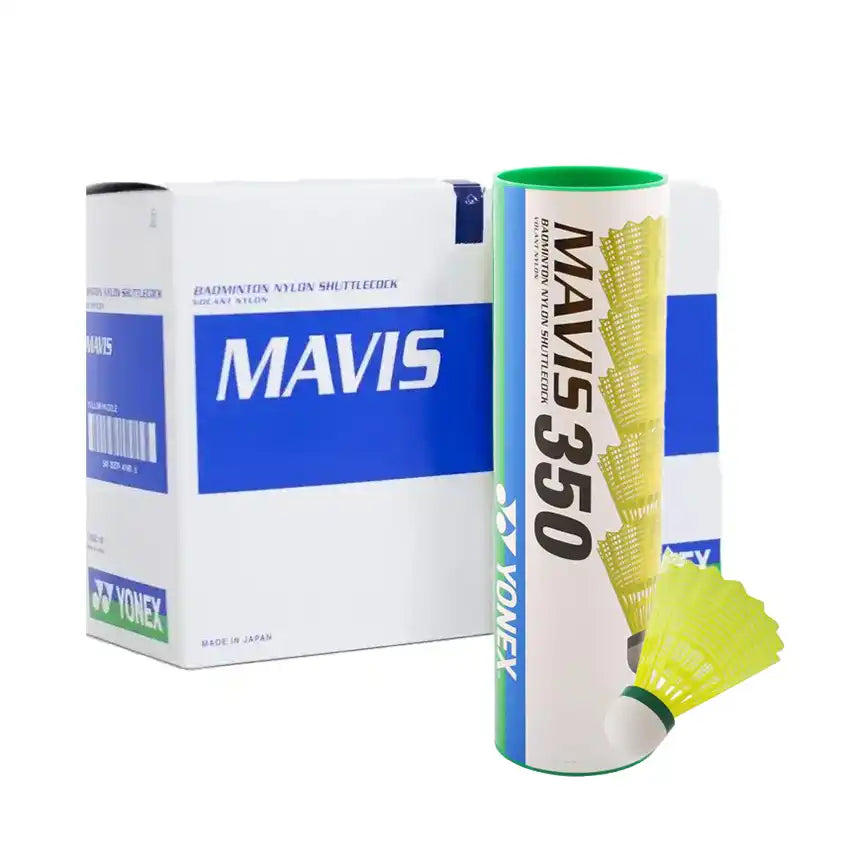 Yonex Mavis 350 Nylon Slow - Box (10 Tubes)-The Racquet Shop-Shop Online in UAE, Saudi Arabia, Kuwait, Oman, Bahrain and Qatar