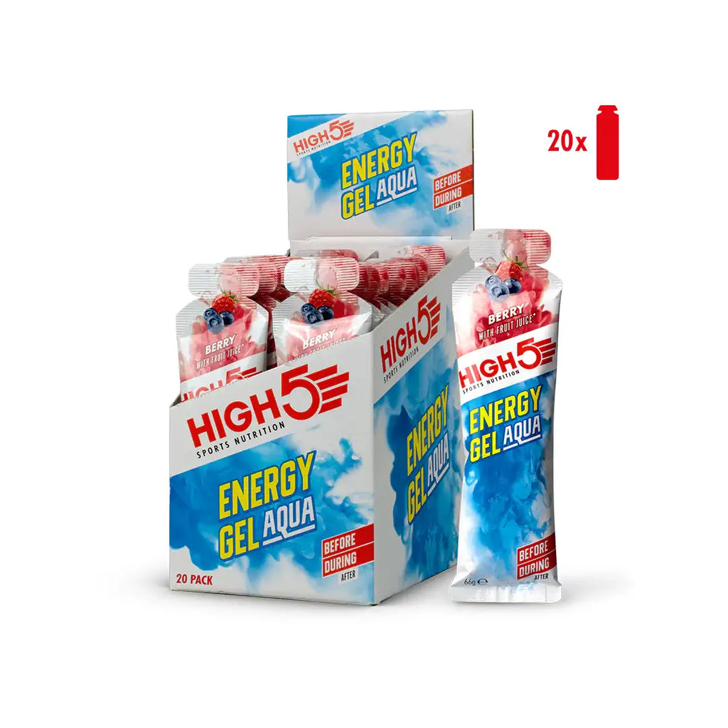 High5 Energy Gel Aqua - Pack of 20-The Racquet Shop-Shop Online in UAE, Saudi Arabia, Kuwait, Oman, Bahrain and Qatar