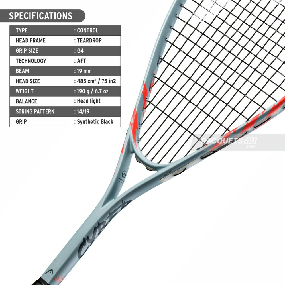 Head Cyber Elite 2022 Squash Racquet-The Racquet Shop-Shop Online in UAE, Saudi Arabia, Kuwait, Oman, Bahrain and Qatar