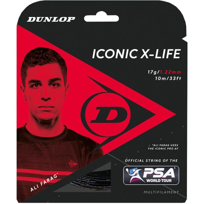 Dunlop X-Life 17g Squash String - 10m Set-The Racquet Shop-Shop Online in UAE, Saudi Arabia, Kuwait, Oman, Bahrain and Qatar