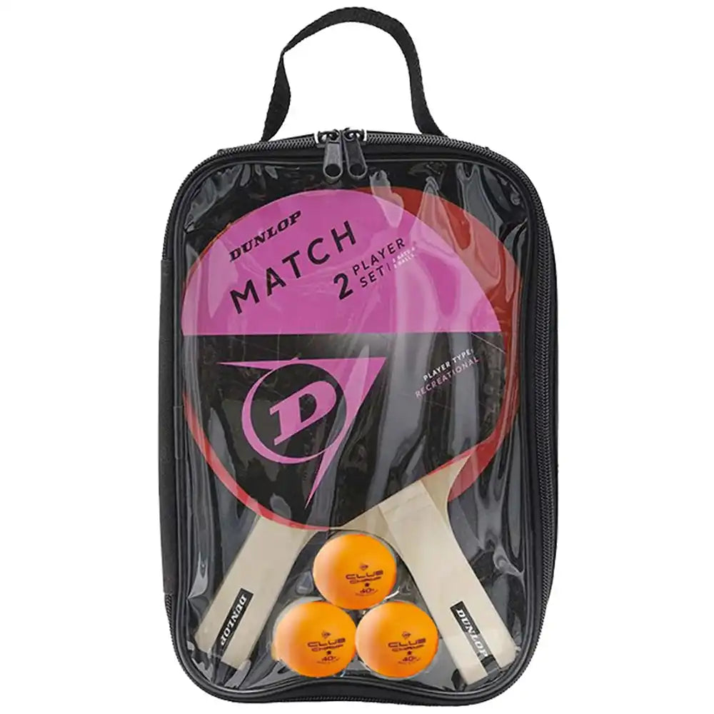 Dunlop Table Tennis Match 2 Player Set-The Racquet Shop-Shop Online in UAE, Saudi Arabia, Kuwait, Oman, Bahrain and Qatar